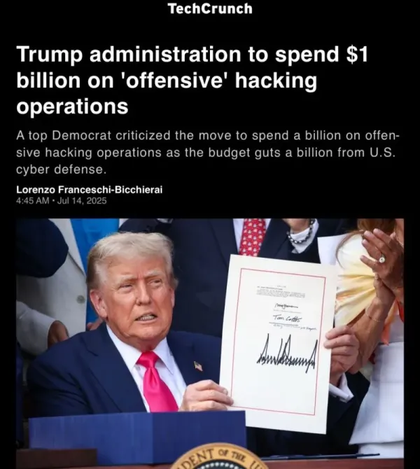 Trump's $1 Billion Cyber Gambit: America's Dangerous Shift from Defense to Offense